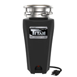 TITAN 10-US-TN-960-SL-3B Torque Garbage Disposal System with Stainless Steel Impellers & Griding Components, Black (3/4 HP | Slime Line)