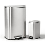 13 Gallon Trash Can (50L) and 1.6 Gallon (6L) Kitchen Trash Can Combo Set