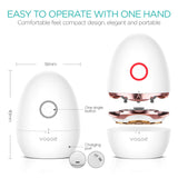 VOGOE Electric Shaver for Women 3D Floating Blade Rotary Razor Hair Remover for Arms, Legs and Underarms Rechargeable Portable and Safe Wet and Dry Use ES300
