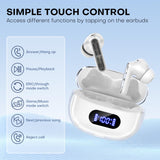 Wireless Earbuds P1 PRO, Earphones Wireless Bluetooth Headphones with Clear Call Mics Ear Buds, Comfortable Fit BYDTOOPCBD