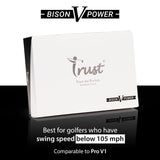 Trust Golf Ball, Bison V Power, 2024 K9 Model, Designed for Pros (White-48 Balls) Trust