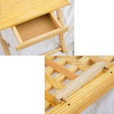 NRFJFOP Laptop Stand Lap Desk Table with Adjustable Leg Foldable Breakfast Serving Bed Tray