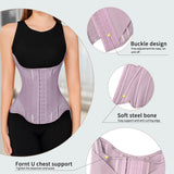 MISTHIN Waist Cincher Corset Sport Girdle Trimmer Double Belt Wrap Waist Trainer Shaperwear Tummy Control Shaper for Women (Purple, Large)
