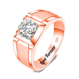 Oseew 10k 14k 18k Gold Moissanite Ring for Men Wedding moissanite Ring Bridal Ring Mens moissanite Ring 14k Gold