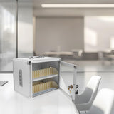Aluminum Alloy Phone Lock Box - Secure Storage for Classroom, Office, Restaurant & Meeting Spaces - Mobile Device Locker Cabinet with Centralized Slots