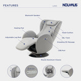 Nouhaus Luna Massage Chair Full Body with Zero Gravity Recline
