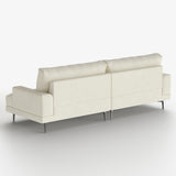 NessCarsti 86.61" 3-Seater Cloud Sofa Couch, Modern Fabric Down-Filled Sofa
