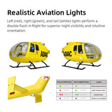 FLYWING BO105 rc Helicopters New ACE Flight Controller ADAC 470 Class Helicopter Fly Wing bo105 Scale Helicopter with LED Light one Click Return