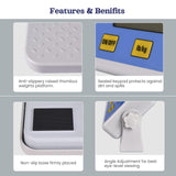 Professional Physician Scale, 440 lb Capacity for Medical & Wrestling