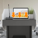 Wooden Podium for Office 2 Tier Speaker Stand Simple and Elegant Design Durable Public Speaking Lectern Adjustable Height Presentation Pulpit