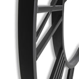 CLXEAST 30 Inch Large Wall Clock Modern, Oversized Roman Numeral Decorative Black Metal Wall Clock for Living Room Decor,House Warming Gifts New Home