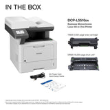 Brother DCP-L5510DN Business Monochrome Laser All-in-One Printer with Duplex Printing and Networking