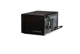 MicroChill USB Microwave with Smoke Sensor, 2 USB Ports, Door Lock, 6 Cook Settings, Mute Function, Express Cook, +30 Seconds Function, Auto Defrost, Timer, Eco Mode, Easy Clean Dark Grey Interior.