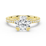 MSBLUE® Moissanite Engagement Ring, 3ct Size 8.5