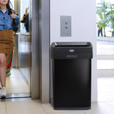 Clorox 13 Gallon Trash Can - 50L Slim Open Top Garbage Bin for Commercial Spaces, Kitchen