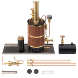 MechPuConToy Steam Engine Model, Vertical Boiler Steam Boiler Model for Ship Steam Engine Model, Physical Science Engine Model Kit for Adults and Teens