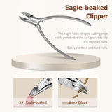 AILIFEER Manicure Kit, 9-in-1 Stainless Steel Professional large Nail Cutters and nail clippers Set, Includes Nail File, Cuticle Trimmer, with Portable Travel Case kit,Gifts For Women Men