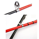 Retractable Fishing Rod, Mini Portable Bass Hard Bait Casting Rod with Reel, Lightweight, Glass Fiber, Fishing Tackle Combo(Black Rod,1.0m)