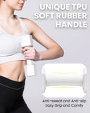 Adjustable Dumbbells Set, 4 in 1 Hand Weights Set for Women Men 10 LB Dumbbell Pair Each 2lbs 3lbs 4lbs 5lbs Weights Dumbbells Set with TPU Soft Rubber Handle for Home Gym Exercise Fitness - White