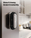 Canslab RETRO Electric Can Opener, Auto-Stop One-Touch Operation, USB Rechargeable with LED Battery Track, Side Cut Smooth Edge Can Opener for Seniors with Arthritis, Wall-Mountable Small Size, Black