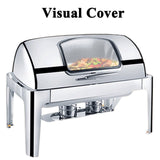 Buffet Servers and Warmers Chafing Dish Rectangular Food Warmer Container Hot Food, Electric Warming Tray Food Warmer, Food Heaters for Buffet, Banquets, House Parties,Visual Cover