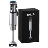 TALIA Immersion Blender Handheld Corded Hand Blenders with Gift Box, 1200W Powerful Stainless Steel Stick Emulsifier for Soup, Smoothies, Variable Speed, Speed Fine-Tuning Knob with Blue Light Ring