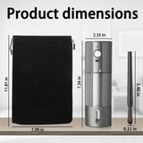 Electric Coffee Grinder Portable Conical Burr Coffee Grinder with 45 Adjustable Settings, Cordless Coffee Burr Grinder for Espresso, Home, Travel, Camping, Office (Silver)