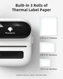 Phomemo M220 Label Maker, New Flagship 3.14 Inch Bluetooth Portable Thermal Label Printer for Barcode, Address, Labeling, Mailing, File Folder, Easy to Use, Support Phone&PC