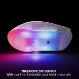 SteelSeries Aerox 3 Wireless Gen 2 - Super-Light 68g Gaming Mouse, 4K Polling, 26K DPI Optical Sensor, 200 Hour Battery, IP54 Water Resistant, 80m Click Durability, RGB, 100% PTFE Feet - Ghost
