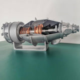 MechPuConToy Turbofan Engine Model That Runs, PT6A 100+PCS DIY Assembly Simulation Aircraft Turboprop 3D Printing Engine Model Kit, Physics Experiment Set for Adults