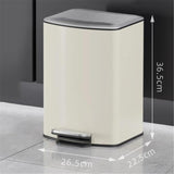 ghtiERTs Kitchen Foot Operated Trash can with lid and Inner bin College
