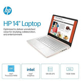 HP 14" Laptop Business Student Computer, Quad-Core Intel N150, 16 GB RAM