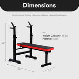 BalanceFrom Fitness Adjustable Weight Bench BalanceFrom