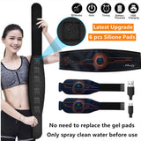Mtoner ABS Muscle Training EMS Fitness Workout Toner Belt for Abdominal/Arm/Leg Full Set Fit 23''-60'' for man and woman MTONER