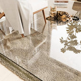 InfiniGlass Tempered Glass Chair Mat 46"x36" – Ultra-Clear Office Chair Mat for Hardwood Floors & Low-Pile Carpets