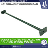 Ultimate Body Press Outdoor Pull Up Bar, Green Ultimate Body Press