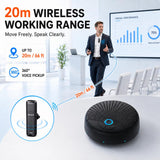 BAIILA Conference Speaker and Microphone | 10 Wireless Mics | 360° Pickup