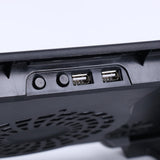 Laptop Cooling Pad Stand Adjustable Cooler Base with Five Fans, Metal