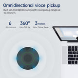 YMGSCC Speakerphone Conference Microphone Omnidirectional Computer Mic 360° Voice Pickup Touch-Sensor