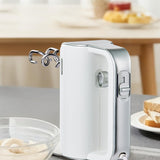 warran Master 4-in-1 Electric Hand Mixer with Turbo Boost, Stainless Steel Whisk, Beaters, Dough Hooks & Milk Frother, Lightweight Handheld Mixer for Baking & Coffee, Light Olive Green