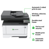 Lexmark MX431adw Laser Monochrome MFP Printer with Touchscreen, Copier Scanner Printer, Automatic Two-Sided Scanning
