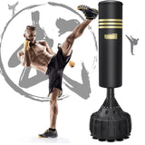 Dripex Freestanding Punching Bag with Stand, Heavy Boxing Bag with 19 Suction Cups Base - Stable Pedestal Punching Bag for Adult Youth MMA Boxing Training Home Workout