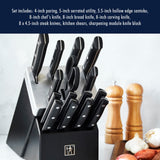 Razor-Sharp 16-pc Self Sharpening Knife Block Set | German Engineered HENCKELS