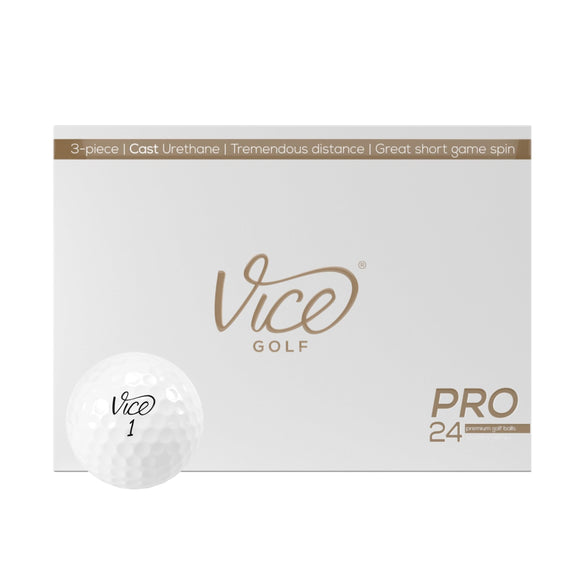 Vice Pro White Golf Balls (Double Dozen (24 Golf Balls)) Vice Golf