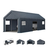 MFSTUDIO Portable Carport 13x24ft, Garage Car Tents Storage Sheds Canopy