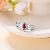 Oseew 2027 Class Ring for Men Women High School Graduation (White Gold)