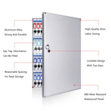 Wall Mounted Key Lock Box Safe - 180 Key Storage for Home Security, Car Dealerships & Offices - Durable Metal Key Cabinet with Secure Locking System
