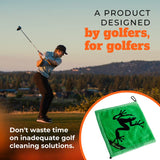 Frogger Amphibian 2-in-1 Golf Towel with Wet and Dry Technology, Green