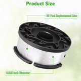 AF-100 Weed Eater Spool 6+2 Pack 30ft 0.065'' Line String Trimmer Replacement Spool for Black+Decker AF+100 String Trimmers, (6 Replacement Spool, 2 Trimmer Cap, 2 Pack Spring)