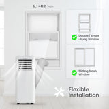 TOSOT 9,000 BTU Air Conditioner Easier to Install, Quiet and 3-in-1 Portable AC, Dehumidifier, White